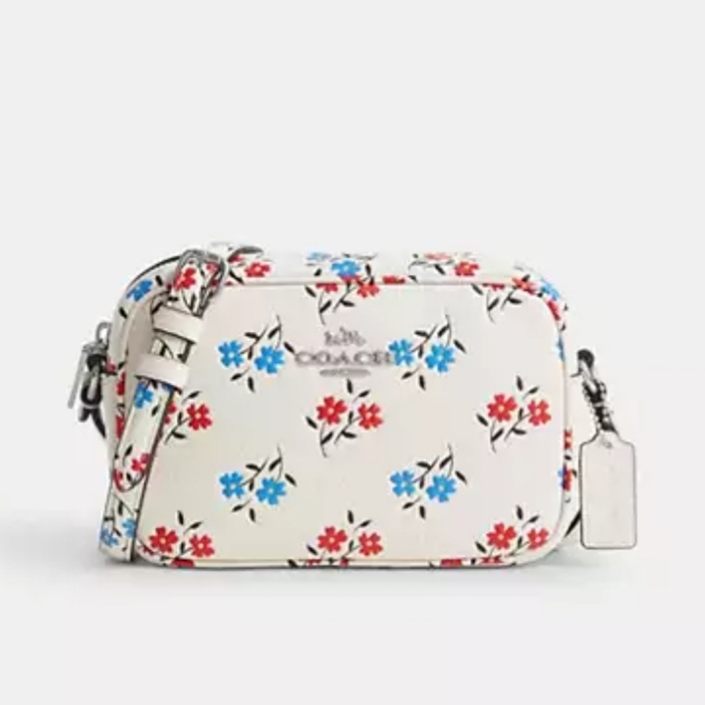 Coach Mini Jamie Camera Crossbody With  Floral Print